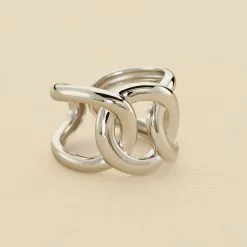 AGATHA FR Bague Ajustable ICONIQUE - Argenté