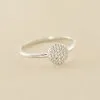 AGATHA FR Bague Fine CRISTAL - Cristal / Argenté -Anneau Soldes 02220483 136 52 01