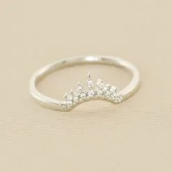 AGATHA FR Bague Fine LUCKY EYE - Cristal / Argenté