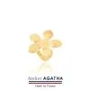 AGATHA FR Bague Large BLOOM - Doré -Anneau Soldes 02240010 157 MM 01