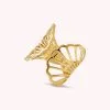 AGATHA FR Bague Ajustable OCEANIDE - Doré -Anneau Soldes 02240438 157 MM 01