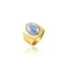 AGATHA FR Bague Large ALOHA - Blue Lace -Anneau Soldes 02240460 098 52 01