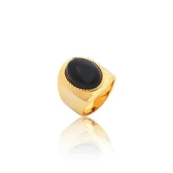 AGATHA FR Bague Large ALOHA - Onyx