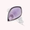 AGATHA FR Bague Fine MOON - Amethyste / Argenté -Anneau Soldes 02250133 778 51 01