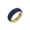 AGATHA FR Bague Fine ELO - Bleu / Doré -Anneau Soldes 02280020 109 52 01