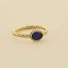 AGATHA FR Bague Fine ATMA - Lapis/ Bleu -Anneau Soldes 02290030 857 52 01