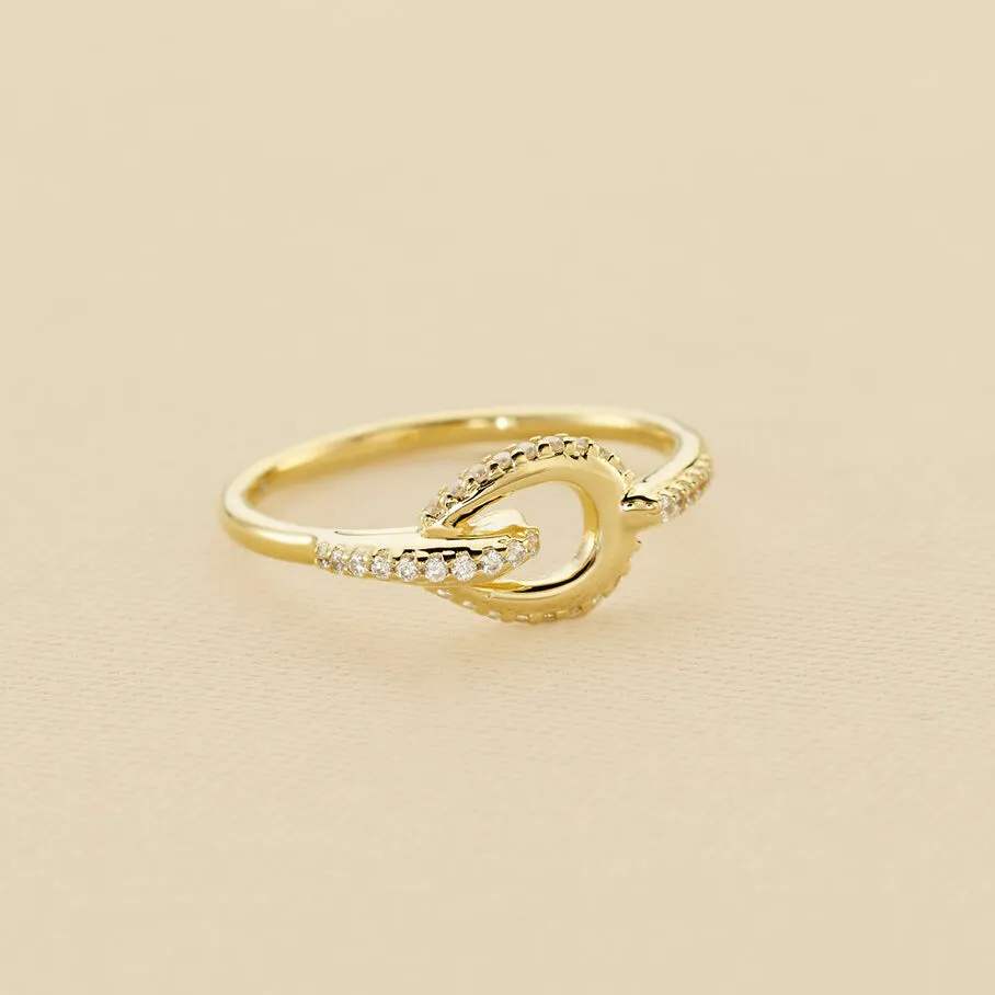 AGATHA FR Bague Fine GEMINI - Cristal / Doré 3 AGATHA FR Bague Fine GEMINI - Cristal / Doré