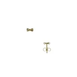 AGATHA FR Boucles D'oreilles Puces MINI NOEUD - Or Jaune