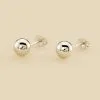 AGATHA FR Boucles D'oreilles Puces BOULE - Argenté -Anneau Soldes 02320045 050 TU 01