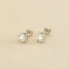AGATHA FR Boucles D'oreilles Puces SOL - Cristal / Argenté -Anneau Soldes 02320183 136 TU 01