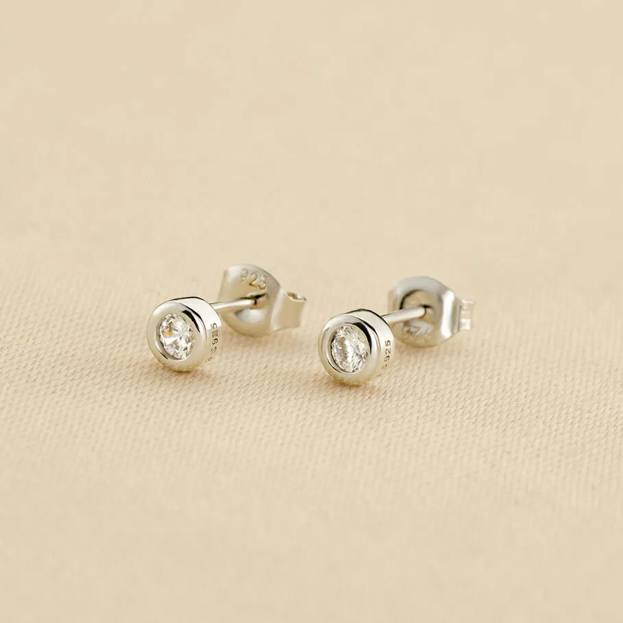 AGATHA FR Boucles D'oreilles Puces BRILLANT - Cristal / Argenté 3 AGATHA FR Boucles D'oreilles Puces BRILLANT - Cristal / Argenté