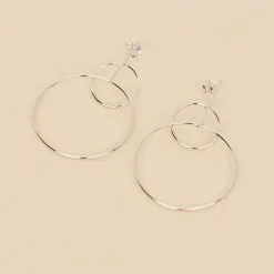 AGATHA FR Boucles D'oreilles Pendantes CASSINI - Argenté