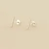 AGATHA FR Boucles D'oreilles Puces BARSHINE - Cristal / Argenté -Anneau Soldes 02320642 136 TU 01