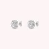 AGATHA FR Boucles D'oreilles Puces IMPERIAL - Cristal / Argenté -Anneau Soldes 02320643 136 TU 01