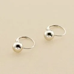 AGATHA FR Boucles D'oreilles Pendantes BOUL - Argenté