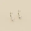 AGATHA FR Boucles D'oreilles Pendantes SOL - Cristal / Argenté -Anneau Soldes 02321237 136 TU 01
