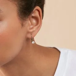 AGATHA FR Boucles D'oreilles Pendantes SOL - Cristal / Argenté -Anneau Soldes 02321237 136 TU M1