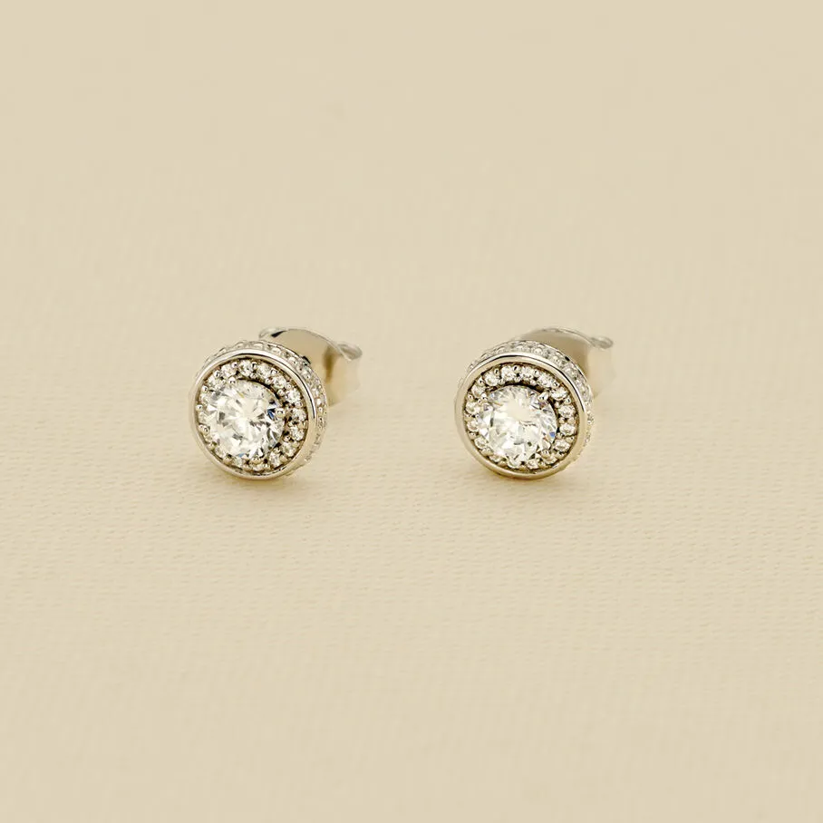 AGATHA FR Boucles D'oreilles Puces IMPERIAL - Cristal / Argenté 3 AGATHA FR Boucles D'oreilles Puces IMPERIAL - Cristal / Argenté