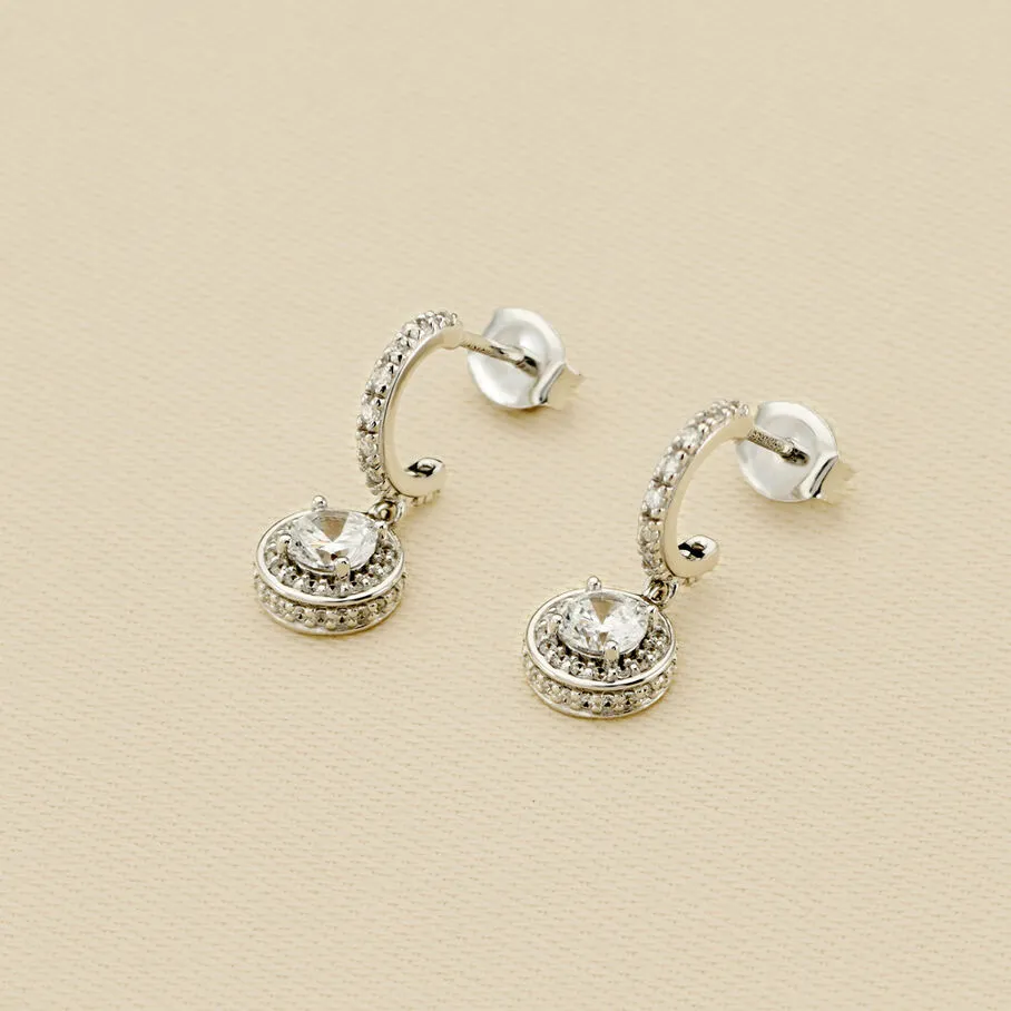 AGATHA FR Créoles IMPERIAL - Cristal / Argenté 3 AGATHA FR Créoles IMPERIAL - Cristal / Argenté