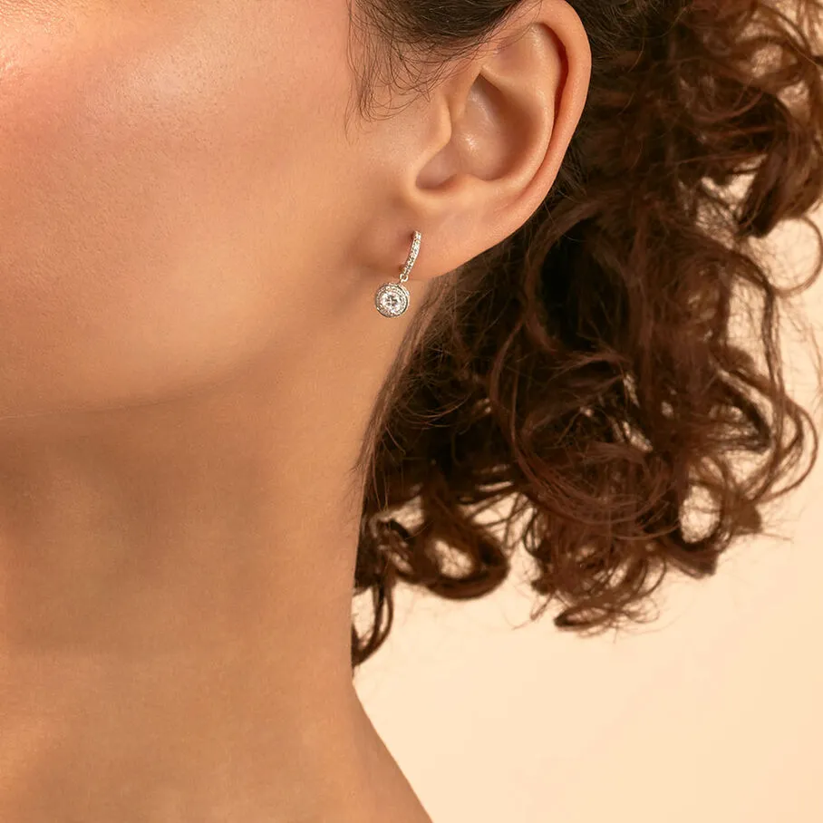 AGATHA FR Créoles IMPERIAL - Cristal / Argenté 4 AGATHA FR Créoles IMPERIAL - Cristal / Argenté – Image 2