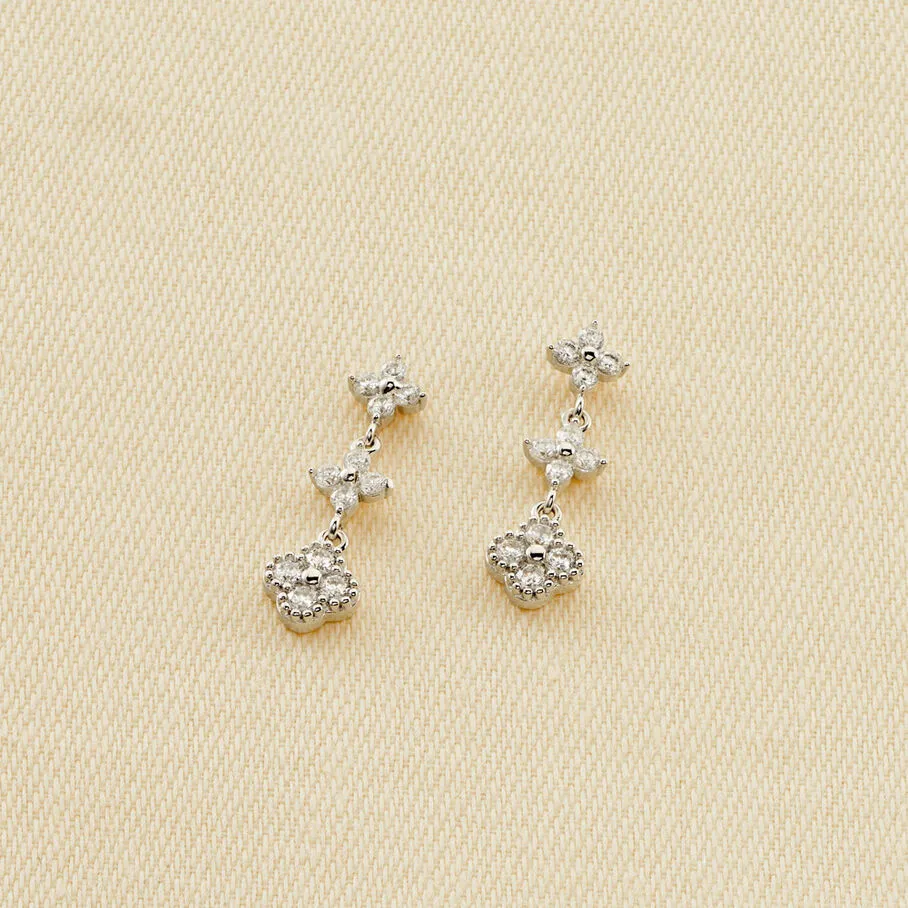 AGATHA FR Boucles D'oreilles Pendantes BELOVED - Cristal / Argenté 3 AGATHA FR Boucles D'oreilles Pendantes BELOVED - Cristal / Argenté