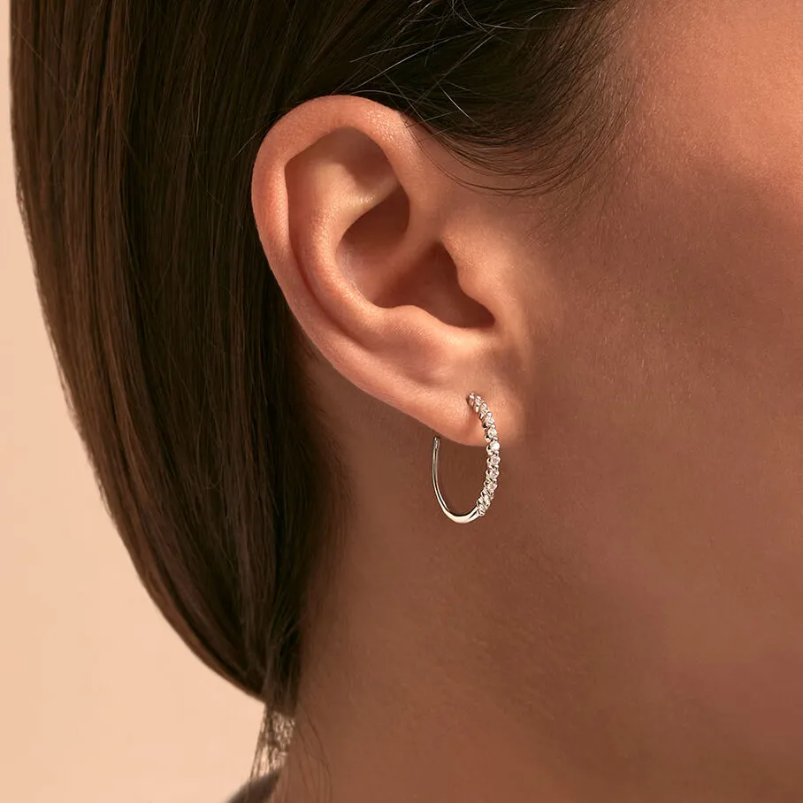 AGATHA FR Créoles BELOVED - Cristal / Argenté 4 AGATHA FR Créoles BELOVED - Cristal / Argenté – Image 2