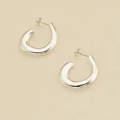 AGATHA FR Créoles GEMINI - Cristal / Argenté