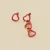 AGATHA FR Boucles D'oreilles Pendantes SESHA - Rose / Doré -Anneau Soldes 02350945 315 TU 01