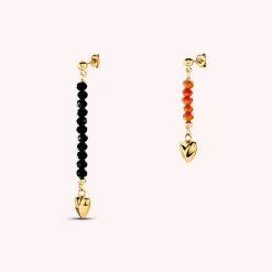AGATHA FR Boucles D'oreilles Pendantes GAYNOR - Vert/orange