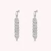 AGATHA FR Boucles D'oreilles Pendantes MINUIT - Argenté -Anneau Soldes 02380417 064 TU 01