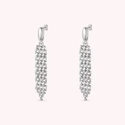 AGATHA FR Boucles D'oreilles Pendantes MINUIT - Argenté