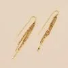 AGATHA FR Boucles D'oreilles Pendantes NEBET - Doré -Anneau Soldes 02380428 157 TU 01