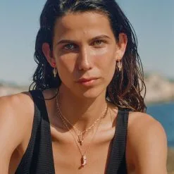 AGATHA FR Boucles D'oreilles Pendantes RODEO - Multicolore / Doré -Anneau Soldes 02380433 256 TU M2