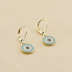 AGATHA FR Boucles D'oreilles Pendantes CYCLADES - Turquoise / Doré