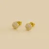 AGATHA FR Boucles D'oreilles Puces CRISTAL - Cristal / Doré -Anneau Soldes 02390110 137 TU 01