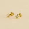 AGATHA FR Boucles D'oreilles Puces BRILLANT - Cristal / Doré -Anneau Soldes 02390113 137 TU 01
