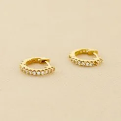 AGATHA FR Créoles AUSTRAL - Cristal / Doré