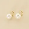 AGATHA FR Boucles D'oreilles Pendantes PEARLY - Perle / Doré -Anneau Soldes 02390128 294 TU 01