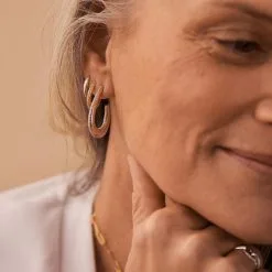 AGATHA FR Créoles GEMINI - Cristal / Doré 7 AGATHA FR Créoles GEMINI - Cristal / Doré -Anneau Soldes 02390800 137 TU M2