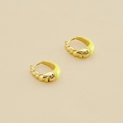 AGATHA FR Créoles ATMA - Jaune / Doré