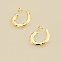 AGATHA FR Créoles GEMINI - Cristal / Doré