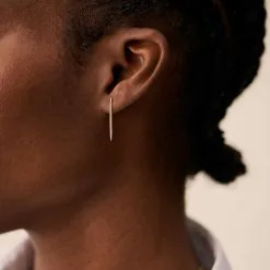 AGATHA FR Boucles D'oreilles Pendantes RADIEUX - Doré -Anneau Soldes 02390810 157 TU M1