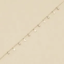 AGATHA FR Bracelet Souple LUNITAS - Cristal / Argenté