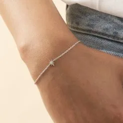 AGATHA FR Bracelet Souple OURSE - Cristal / Argenté -Anneau Soldes 02420438 136 TU M1