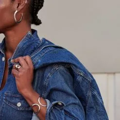 AGATHA FR Manchette LINES - Argenté -Anneau Soldes 02420632 050 TU M2