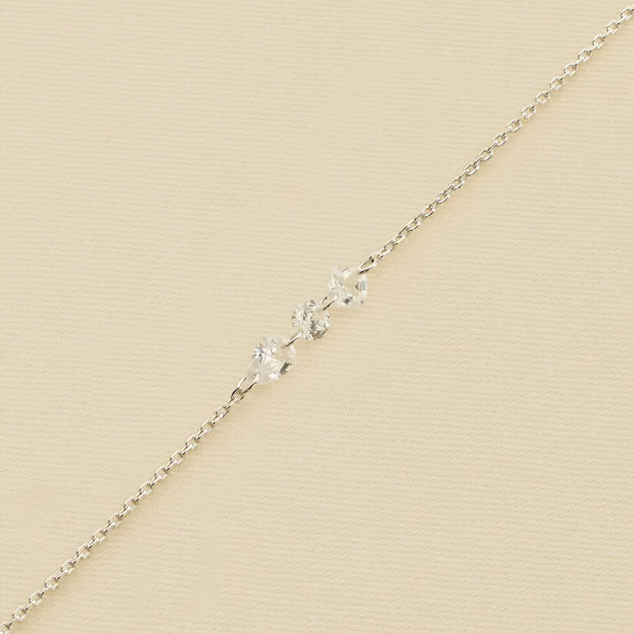 AGATHA FR Bracelet Souple PETILLE - Cristal / Argenté 3 AGATHA FR Bracelet Souple PETILLE - Cristal / Argenté