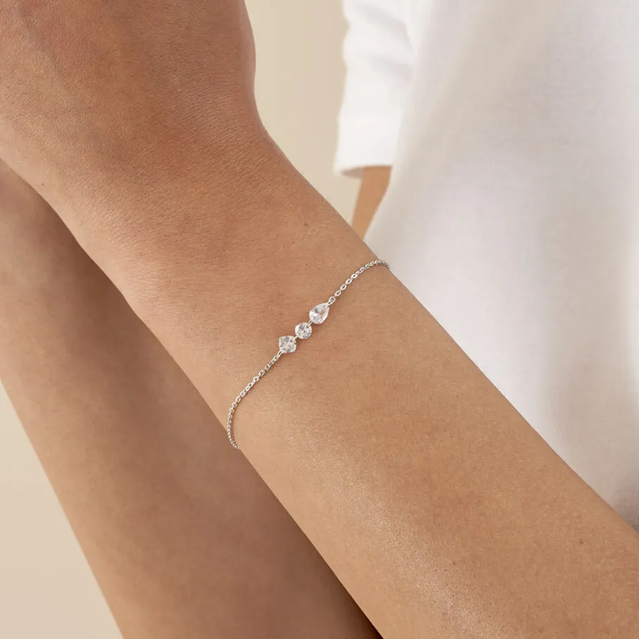 AGATHA FR Bracelet Souple PETILLE - Cristal / Argenté 4 AGATHA FR Bracelet Souple PETILLE - Cristal / Argenté – Image 2