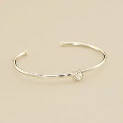 AGATHA FR Jonc IMPERIAL - Cristal / Argenté