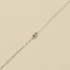 AGATHA FR Bracelet Souple ETREINTE - Cristal / Argenté