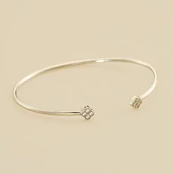 AGATHA FR Jonc BELOVED - Cristal / Argenté